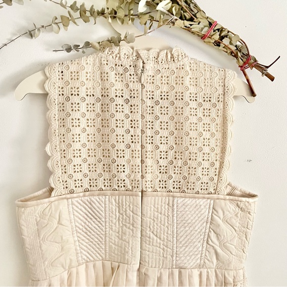 Ulla Johnson Sabrina Lace-Up Sweetheart Mini Dress Ivory 6 NWT - Picture 13 of 16